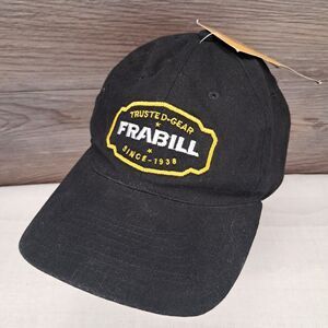 Frabill Ball Cap Black Adjustable Slideback Cap Hat
